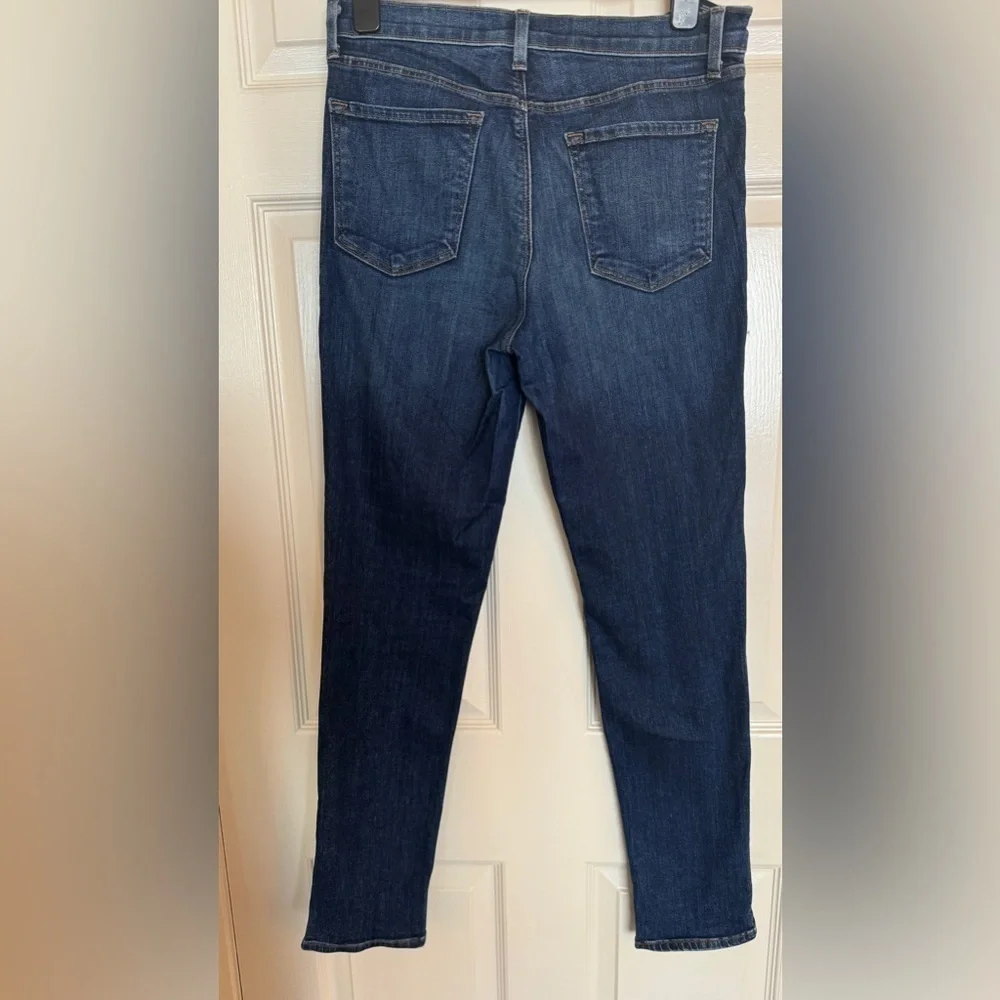 J Brand Ruby High Rise Straight Jeans Size 28 Blue Stretch Ankle